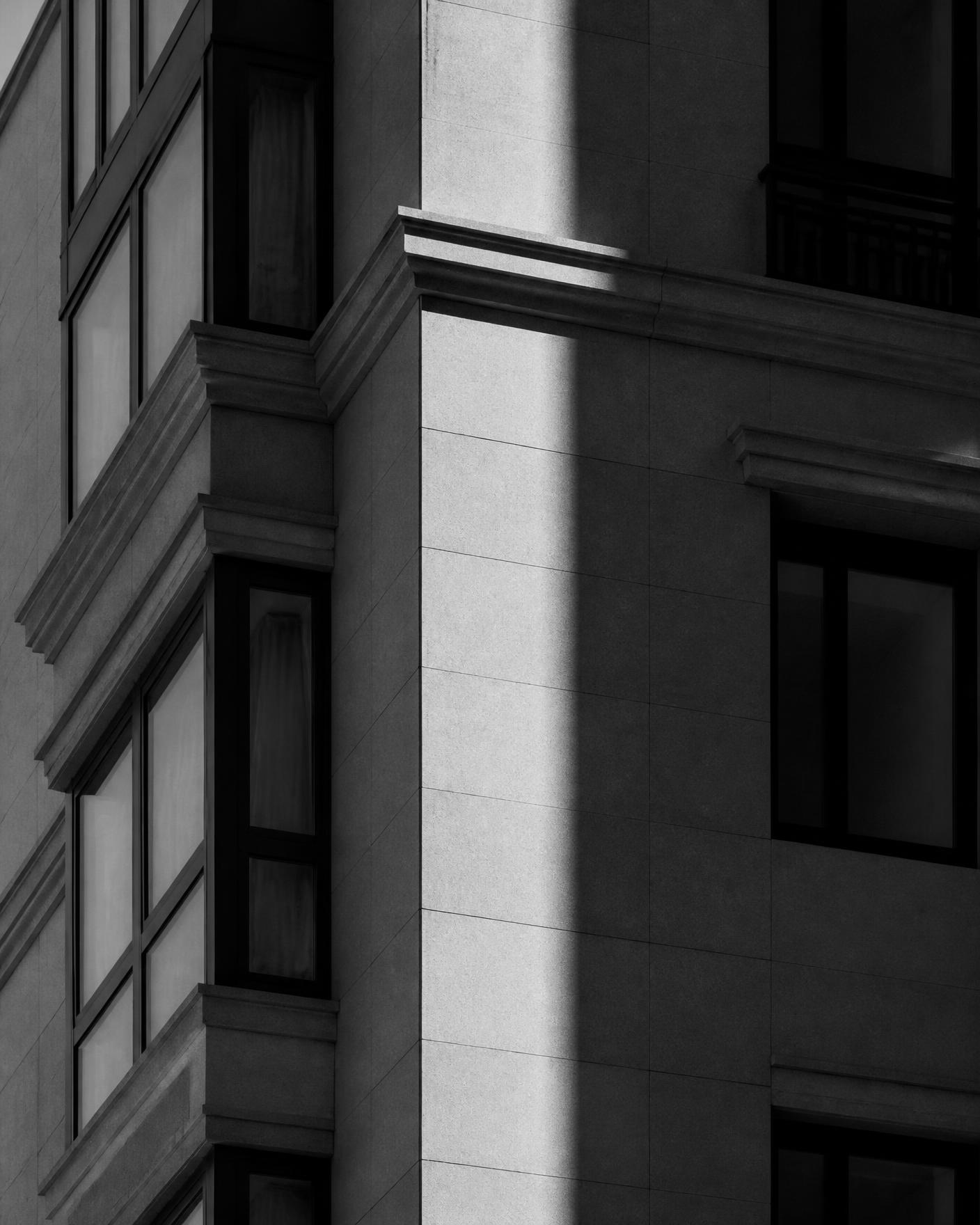 Architectural stone detail of a Harvard & Taylor asset